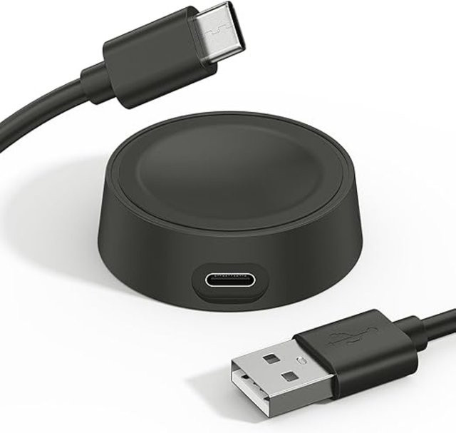 Samsung Smartwatch Ladegerät Kabel, Schwarz, USB-C - Bild 1