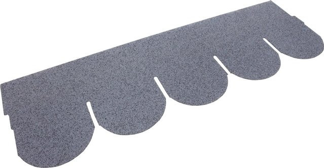 Daprona Bitumen Dachschindeln Biberschwanz in Grau, B: 20 cm, H: 32 cm, Länge: 1 m - Bild 1