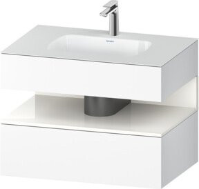Duravit Einbauwaschtisch-Möbel-Set Qatego in Weiß, B/T/H: 80 x 55 x 60 cm - Bild 1