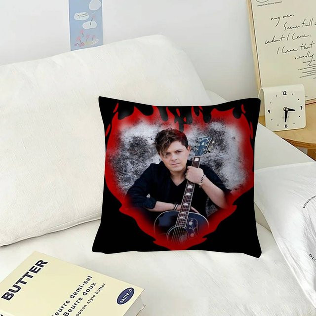 JMG Clothing Kissenbezug Michael Patrick Kelly Spuren in Schwarz, B/B/H: 45 x 45 x 0 cm - Bild 1
