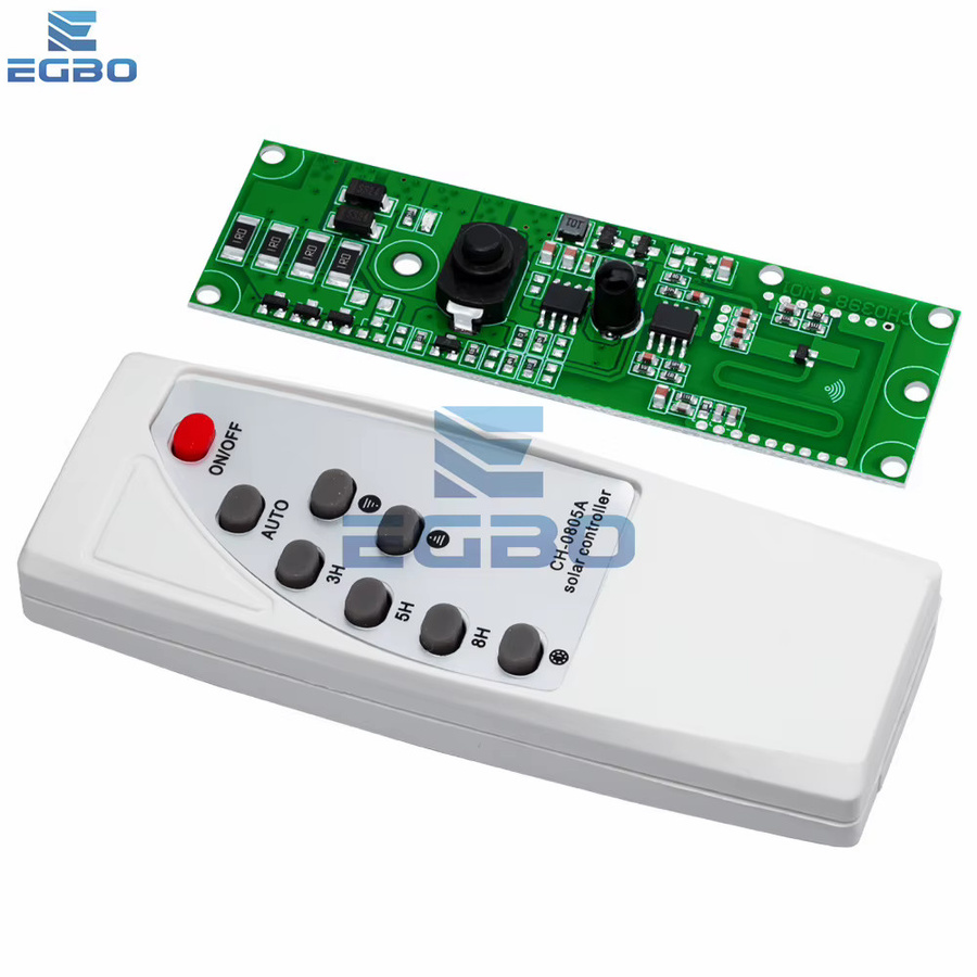 EGBO Solar LED Treiber Controller Board für Mikrowelle Radar Körper Induktion Wandlicht Schalter Platine in Grün - Bild 2
