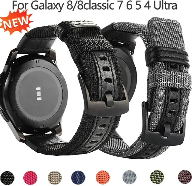 FancyWrist Uhrenarmband Nylon, Schwarz, Unisex, 20/22mm - Bild 1