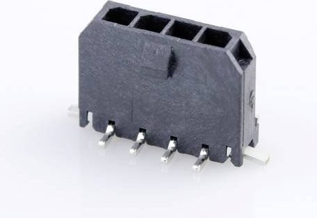 Molex Stiftgehäuse-Platine 436500424 in Schwarz - Bild 1