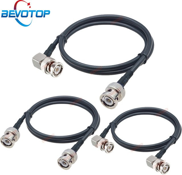 BEVOTOP BNC auf BNC RG58 Koaxial-Verlängerungskabel 50 Ohm in Schwarz - Bild 1