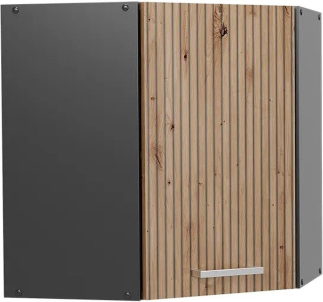 Vicco R-Line Eckhängeschrank Küchen-Eckschrank in Artisan-Eiche und Anthrazit, B/T/H: 57 x 34,1 x 60 cm - Bild 1