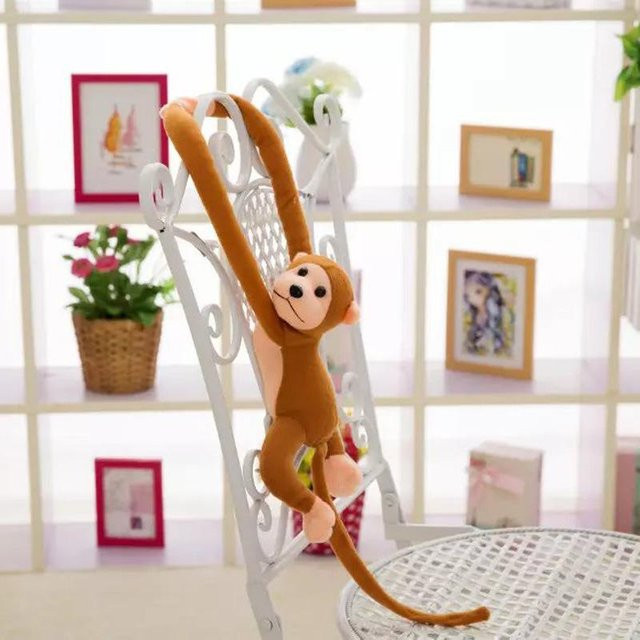 Affenpuppe Plüschtier, Braun, 60cm - Bild 1