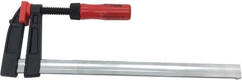 GO/ON! Schraubzwinge aus Stahl in Schwarz/Rot, Breite: 12 cm, Länge: 37,5 cm - Bild 1