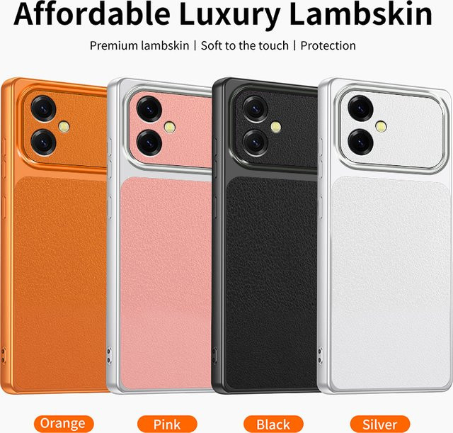 Samsung Galaxy A05 Handyhülle mit Linsenschutz in Orange - Bild 1