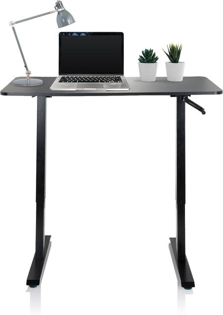 hjh OFFICE Stehschreibtisch STAND CR mit MDF Platte und Stahlgestell - Bild 1