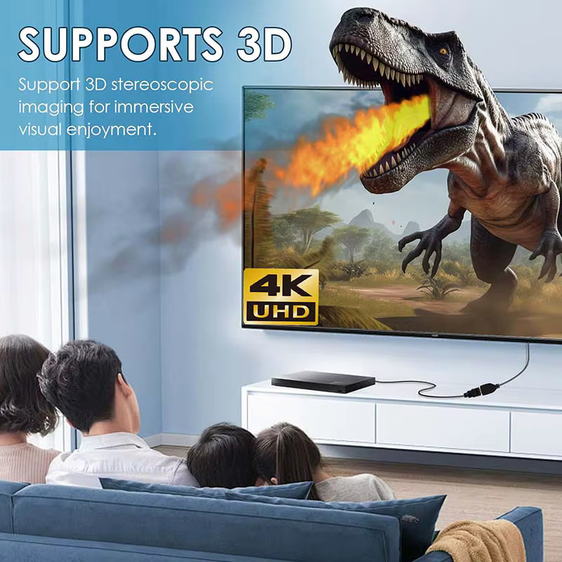 VBDWRM HDMI 2.0 Verlängerungskabel 4K 60Hz HDR Stecker auf Buchse in Schwarz - Bild 4