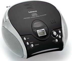 Lenco SCD-24 Tragbares FM-Radio mit CD-Player und Kopfhöreranschluss in Schwarz/Silber - Bild 2
