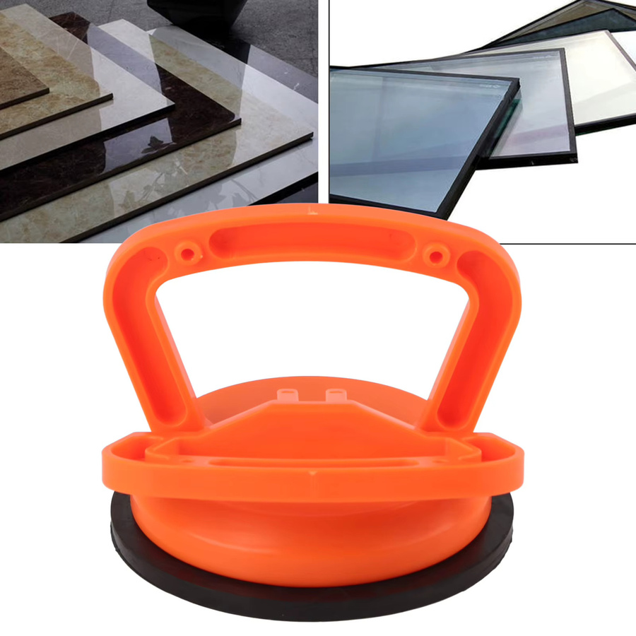 WALFRONT Glasheber mit starkem Vakuum-Saugnapf für 50kg, Glasheber-Abzieher aus Kunststoff in Orange - Bild 2