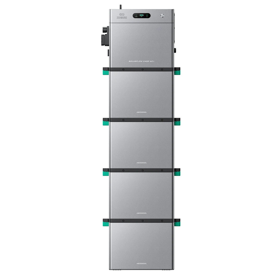 Zendure SolarFlow 2400 AC Plus Balkonkraftwerk mit 4 AB3000L in Silver und Grey - Bild 2
