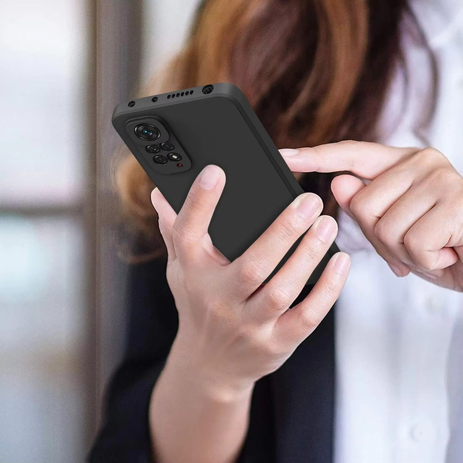 Schützende Silikon-Handyhülle für Xiaomi Redmi Note 9 10 11 12 Pro Plus 9T und 12T in Schwarz - Bild 6