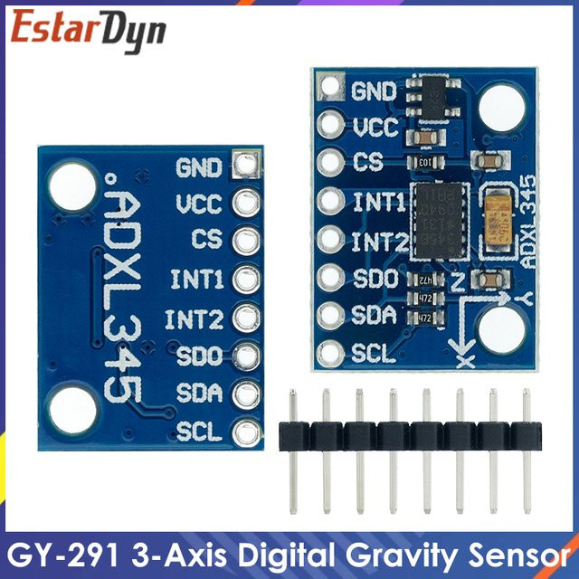 Estardyn GY-291 ADXL345 Digitales dreiachsiges Beschleunigungs- und Neigungsmodul mit IIC/SPI-Übertragung in Blau - Bild 1