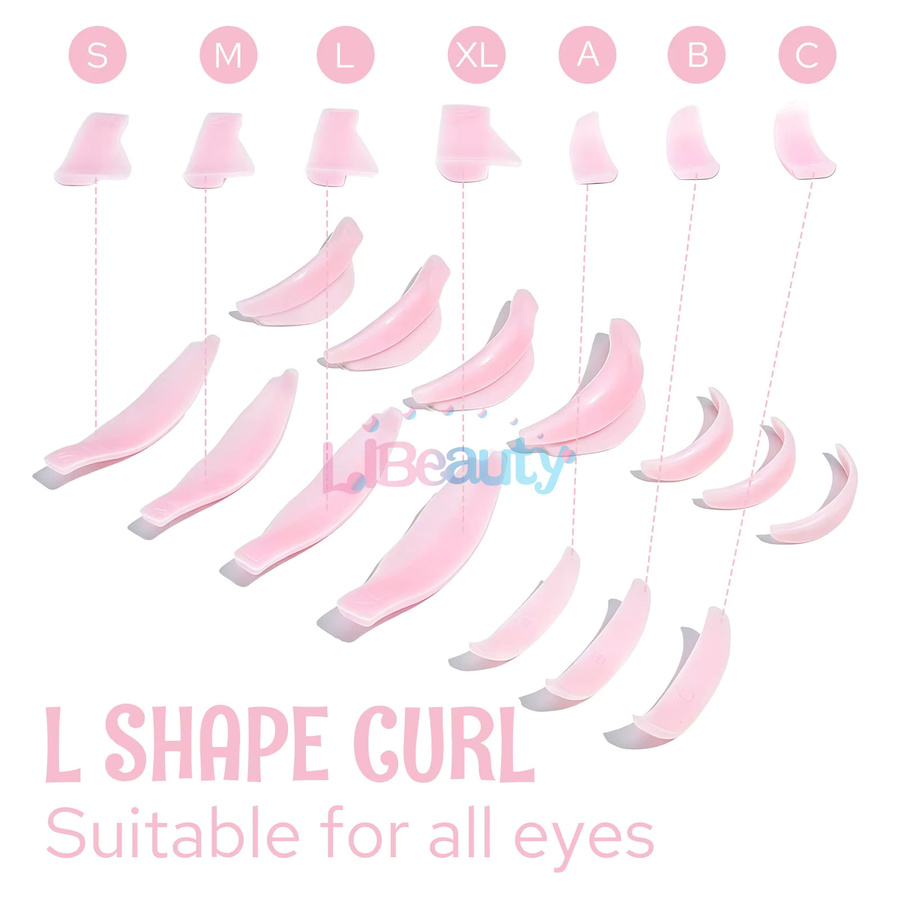 Libeauty 7 Paris Silikon Wimpern Dauerwelle Stangen, Unisex - Bild 2