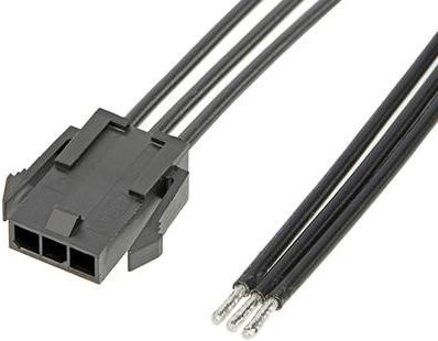 Molex Stiftgehäuse-Kabel Schwarz mit 3 Polen 2147531032 - Bild 1