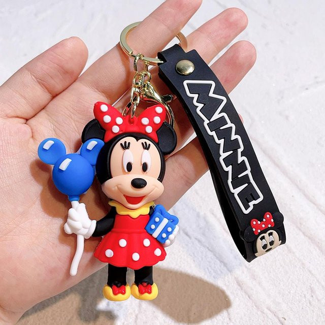Disney Schlüsselanhänger Set, Mickey und Minnie Blumen-Serie, Unisex - Bild 1