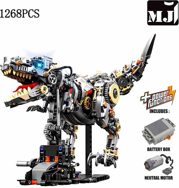MJ BLOCK Dinosaurier-Bausteine, Mechanisches T-Rex-Modell - Bild 1