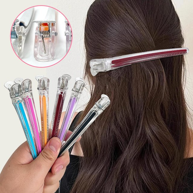 HNKMP Alligator-Clips Haarklammern-Set, 6-teilig, Unisex - Bild 1