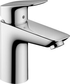 Hansgrohe Waschtisch-Einhebelmischer Logis LowFlow mit Zugstangen-Ablaufgarnitur in Chrom - Bild 1