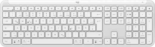 Logitech Signature Slim Wireless K950 Tastatur mit Bluetooth in Grauweiß - Bild 1