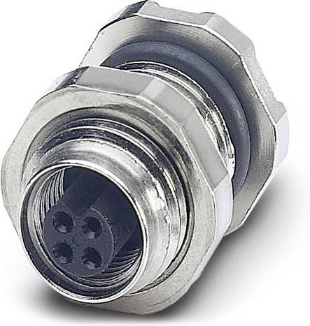 Phoenix Contact 1530647 Sensor-Aktor-Einbausteckverbinder M5 Buchse, 3 Pol, silber - Bild 1