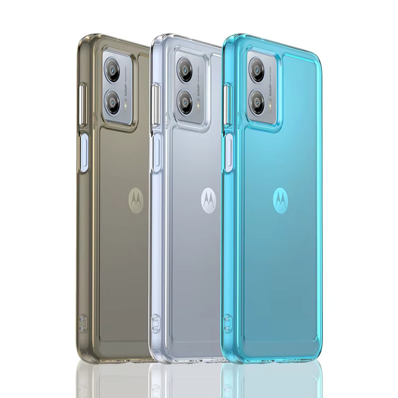 Candy stoßfeste Silikon-Handyhülle für Moto G53 5G, G53Y, G53J, G53G, G53S 5G in Transparent - Bild 1