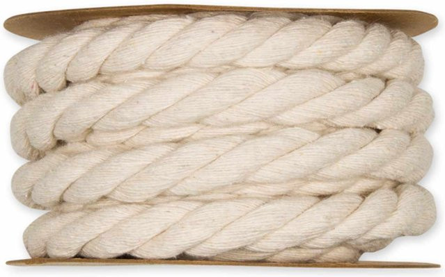 Halbach Baumwollkordel in Creme und Beige, Länge: 4 m, Durchmesser: 10 mm - Bild 1