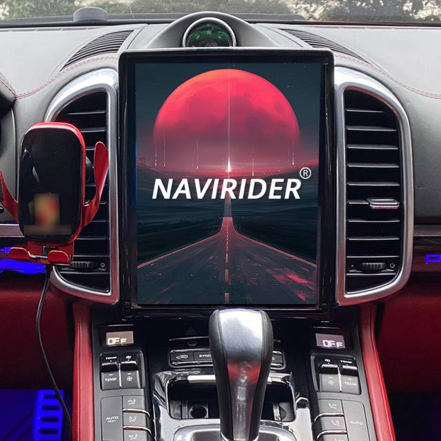 OTOJETA Android 15 Autoradio mit Carplay und GPS für Porsche Cayenne Panamera Macan 2010-2018, Touchscreen Video-Einheit in Schwarz - Bild 1