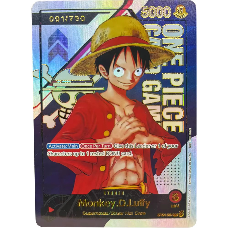 Bandai One Piece Sammelkarten Nummernkarte Monkey D. Ruffy Shanks Ace, Zubehör - Bild 2