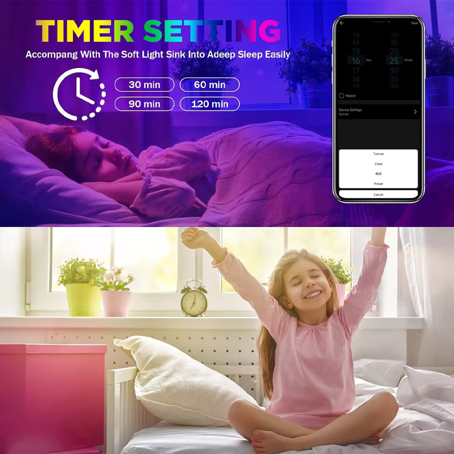 CENFAYA 5-in-1 LED-Controller für RGB, RGBW, RGBCCT und CCT LED-Streifen mit Smart Life und Tuya Smart App-Steuerung, kompatibel mit Amazon Alexa und Google Assistant - Bild 2