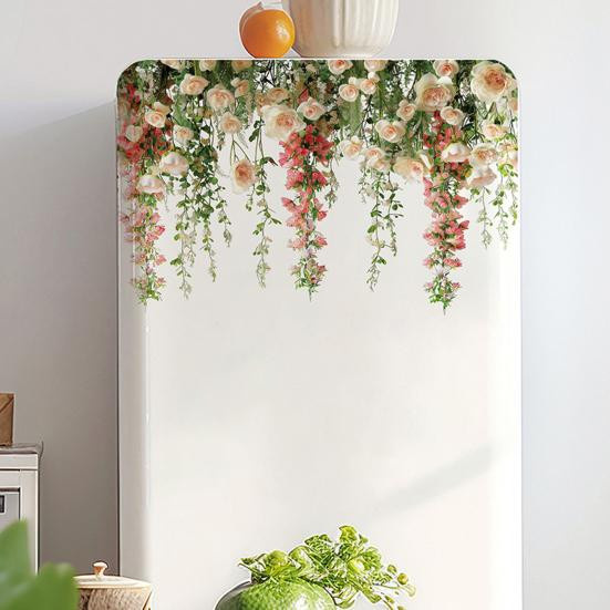 Wasserdichter Fensteraufkleber mit Rosenranken-Design aus PVC in Multicolor - Bild 3