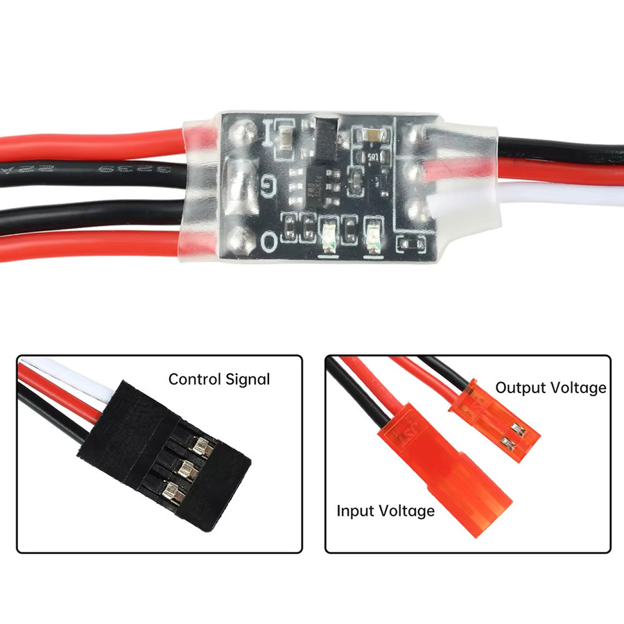 diymore Elektronischer Schalter mit PWM-Signalsteuerung für Modellflugzeuge, Wasserpumpen und Drohnen, 3 V–30 V, 8 A bis 17 A - Bild 1