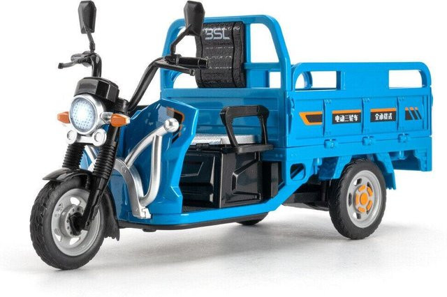Fourall- Model Cars Elektro-Dreiradmodell, 1:12, Blau, Metall, Gummi - Bild 1