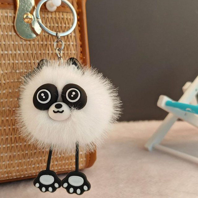 Waschbär Plüsch Schlüsselanhänger, Kinder - Bild 1