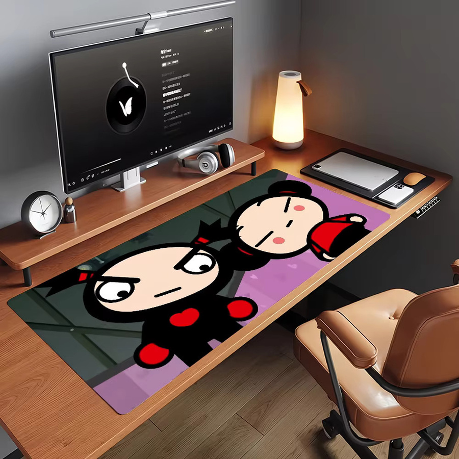 Garu Pucca Mauspad XXL rutschfeste Schreibtischunterlage in Multicolour für PC und Laptop - Bild 5