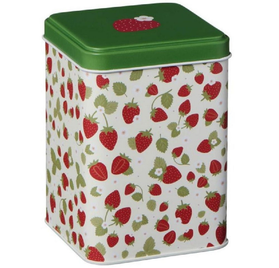 Ib Laursen Keksdose mit Erdbeeren Motiv in Viereckig - Bild 1