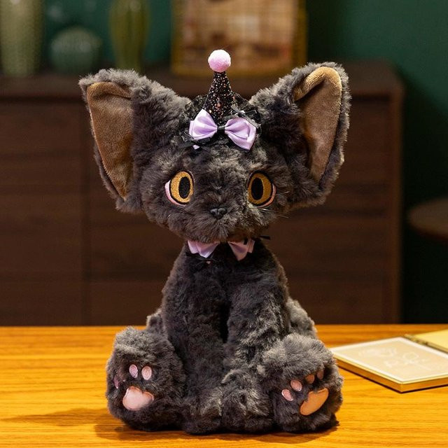 Yiran toy Devon Katze Plüschtier, Schwarz, Bunt / Mehrfarbig - Bild 1