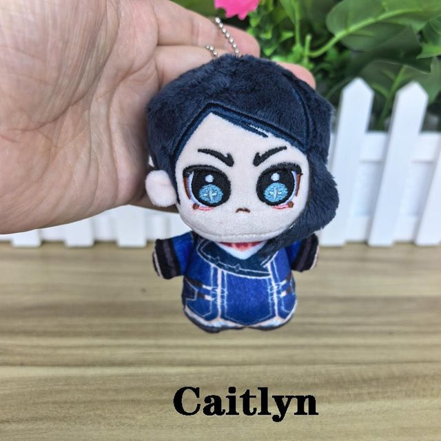 Yiran toy Arcane Jinx / Maschinenbote Viktor / Caitlyn Kiramman, Plüschtiere Schlüsselanhänger, 10cm - Bild 1