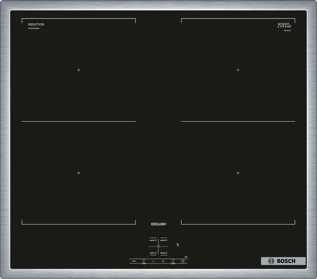 Bosch Serie 4 Induktionskochfeld NVQ645CB6M in Schwarz und Silber - Bild 1
