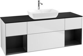 V&B Waschtischunterschrank Finion in Weiß lackiert, Breite: 160 cm - Bild 1