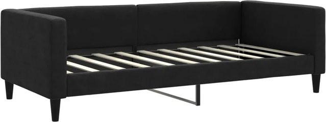 vidaXL Tagesbett in Schwarz mit Stoffbezug für Schlafzimmer und Wohnzimmer, B/T: 90 x 190 cm - Bild 1