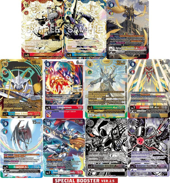 Bandai Digimon Kartenspiel BT-20 Over the X Spezial-Booster, Texturierte Proxy-Replika-Folienkarten - Bild 1