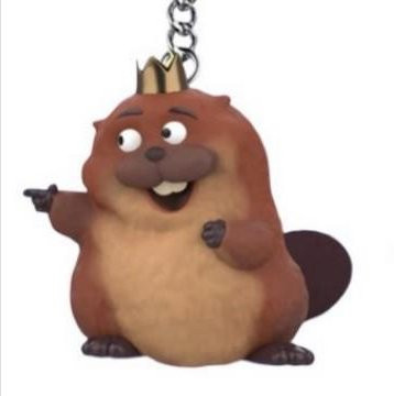 Plüsch-Anhänger Schlüsselanhänger, brown, Kinder - Bild 1