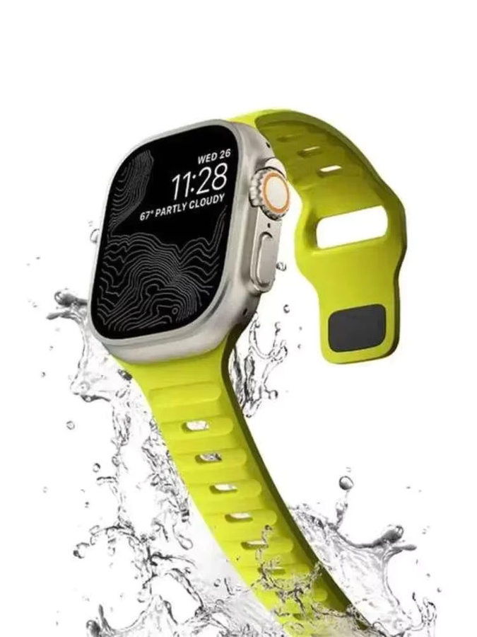OAKCHARM Uhrenarmband Silikon, Weiß, Unisex - Bild 1