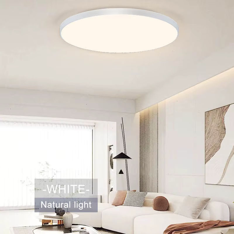 MARPOU Smart LED-Deckenleuchte in Weiß mit App- und Fernbedienung, moderne runde Deckenlampe für Wohnzimmer und Schlafzimmer - Bild 4