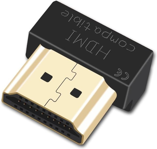 EVanlak HDMI Virtueller Display-Adapter für 8K und 4K 120Hz in Schwarz – Headless-Monitor-Emulation mit EDID für optimale Bildqualität - Bild 1