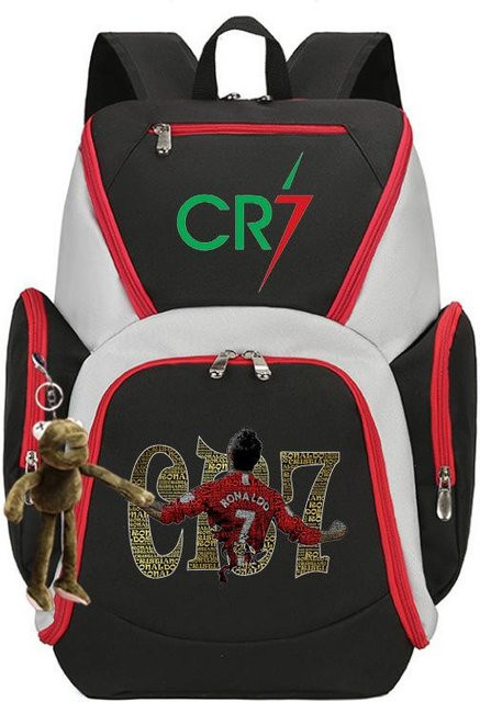 3-teiliges Schulrucksack-Set für Schüler in Schwarz aus Oxford-Stoff mit großem Fassungsvermögen inklusive Schultergurt und Federmäppchen - Bild 1