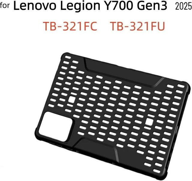 Flip Cover Hülle für Lenovo Legion Y700 Tablet Gen 3, Gen 4 und Gen 5, 8,8 Zoll, weiche TPU Rückseite, Schwarz - Bild 1